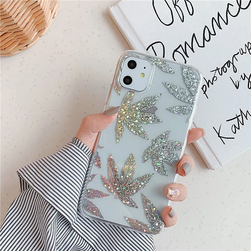 T2 N1986N покрытие из розового золота для iPhone 11 11 Pro Max X XR XS Max 7 8 Plus чехол для телефона роскошный художественный лист Дерево мягкий IMD для iPhone 11 - Цвет: T2