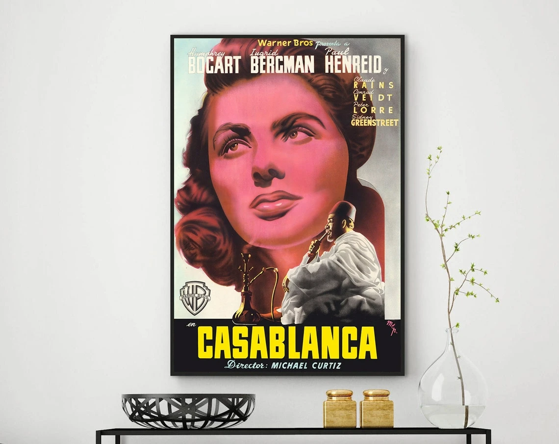 Кинопостер дабланка золотистый в возрасте 40 лет Настенная картина украшение для