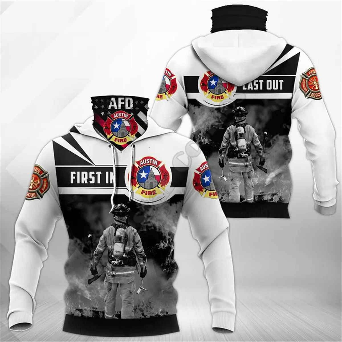 

Пожарные 3D с принтом модная толстовка, худи для женщин мужчин Повседневный пуловер с капюшоном теплая маска Прямая доставка 01