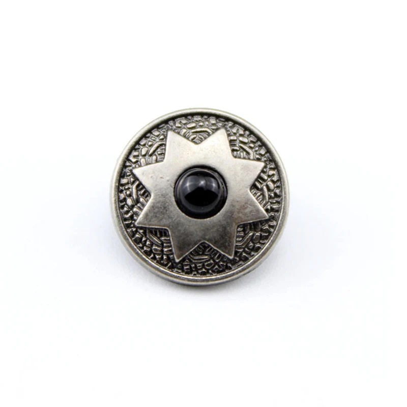 Звезда бирюза Искусственный драгоценный камень значок заклепка задняя крышка