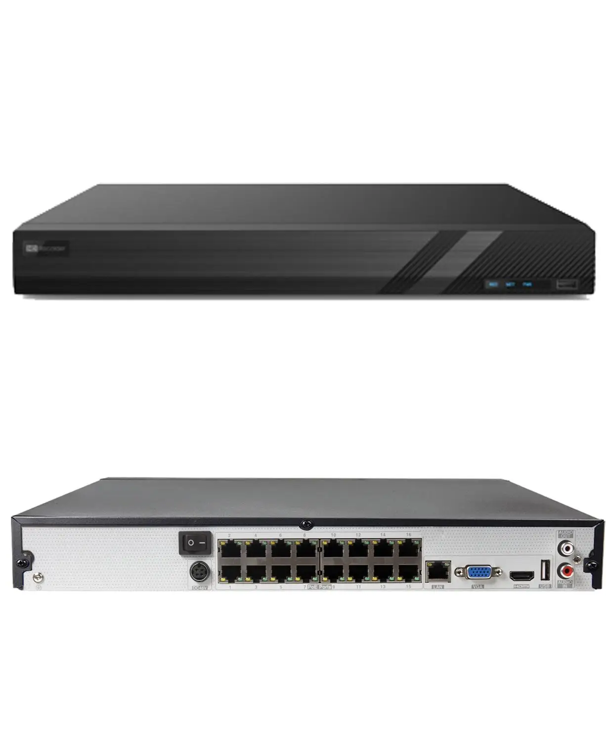 LOXCAM H.265 16 канальная система видеонаблюдения 4K POE NVR Kit SONY IMX415 8MP 2 8 мм 12