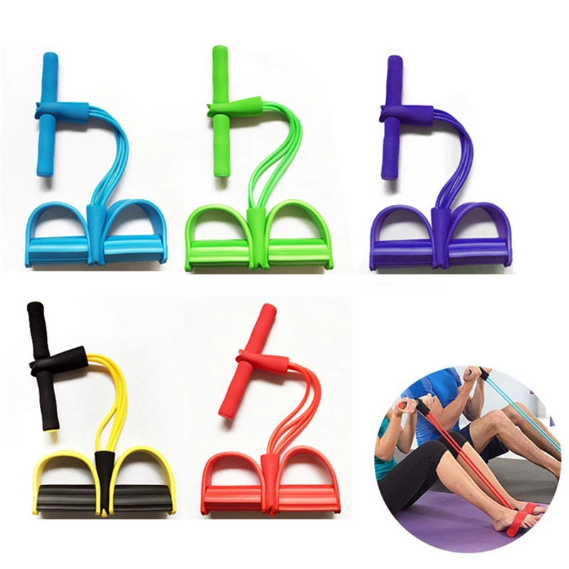 

Педальный Тренажер сидение трос 4 трубки сопротивления ленты латексный эспандер эластичные ленты Пилатес Йога фитнес тренировка оборудова...