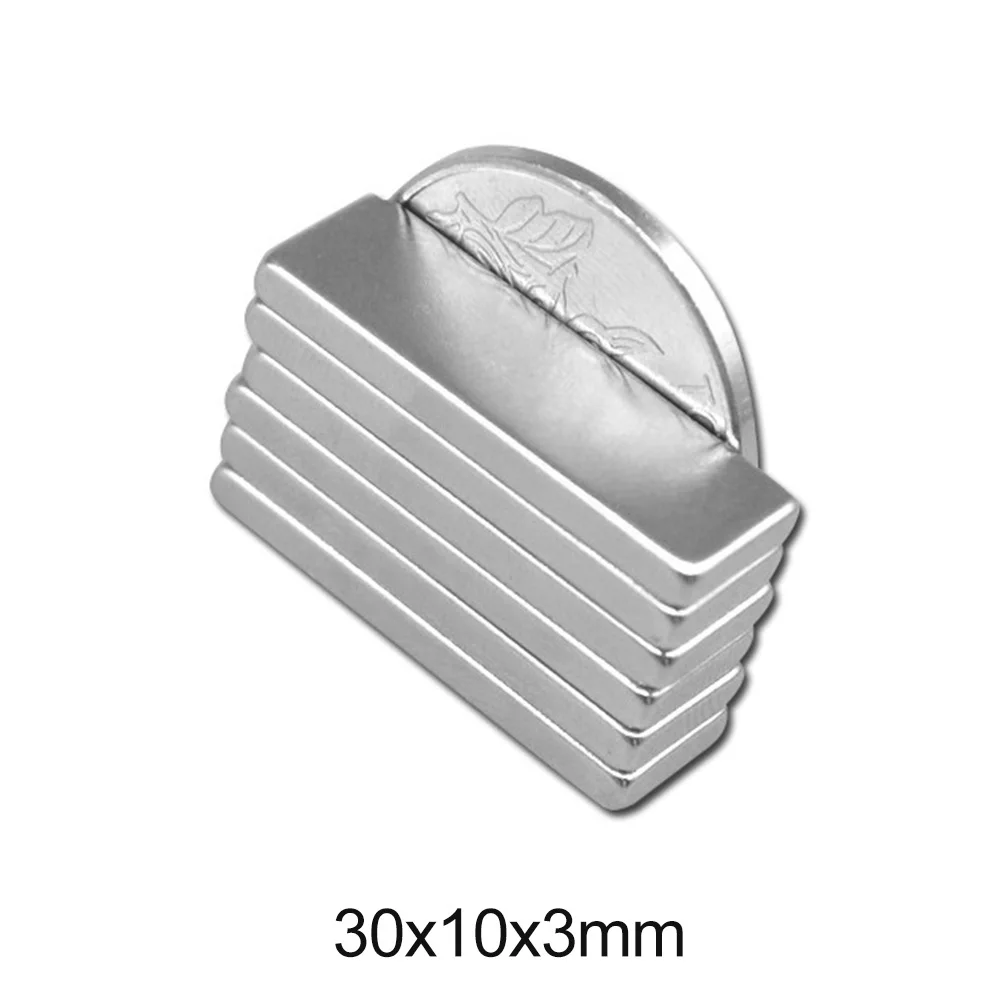 

Мощный Неодимовый магнит N35, 30x10x3 мм, 30x10 мм, 5-60 шт.