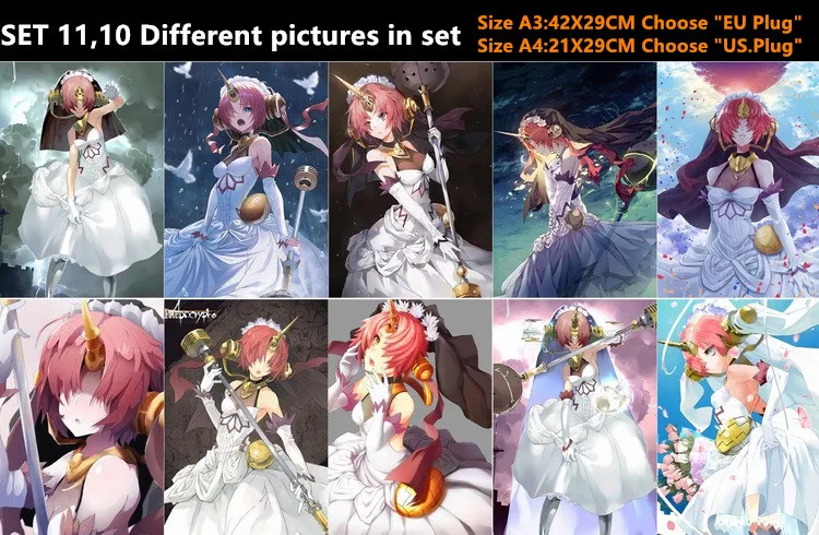 10 шт./лот аниме Fate Grand Order FGO Apocrypha плакаты игрушки Франкенштейн Широ токисада