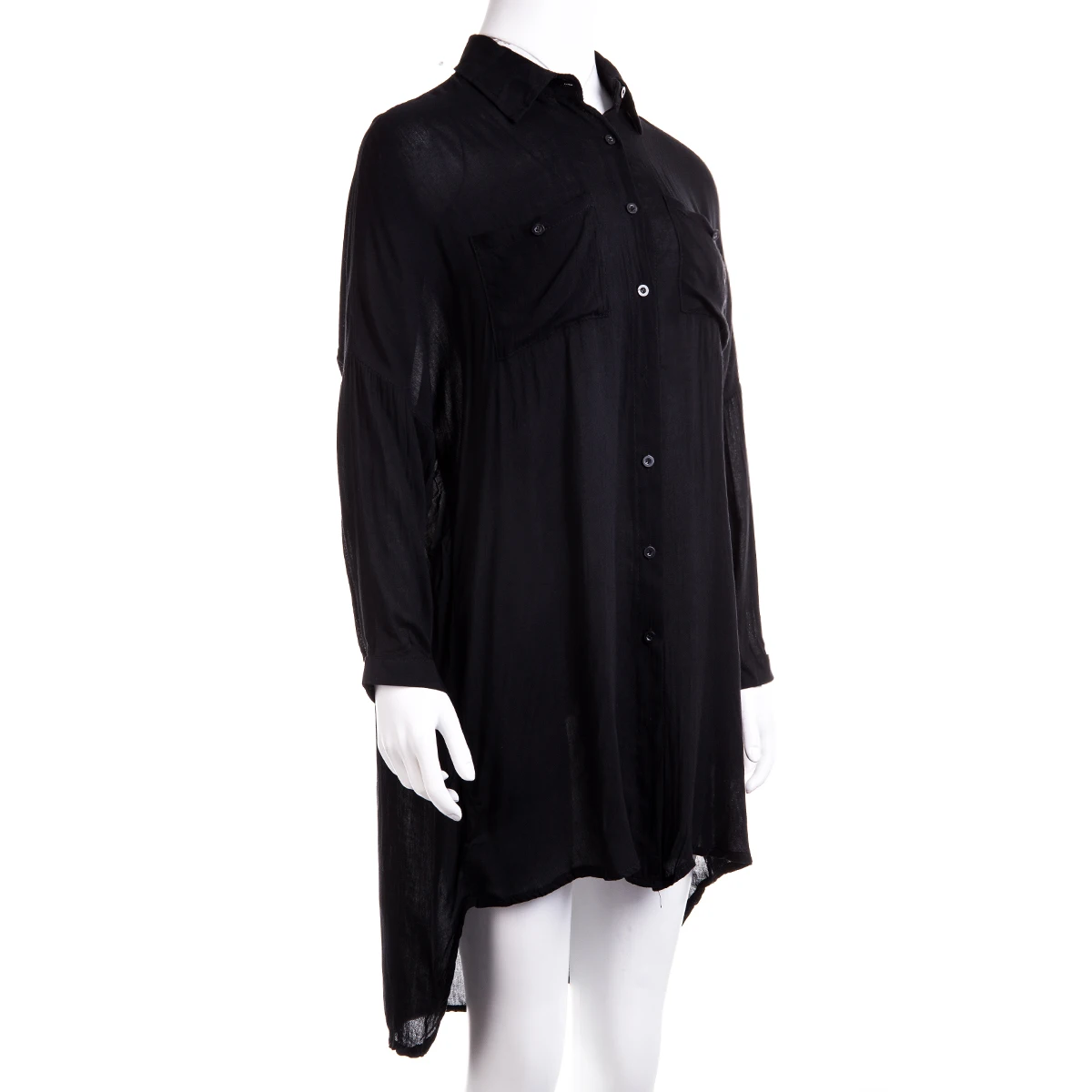 

2019 Women Summer Long Sleeve Shirts Fashion Black White Long Loose Blouse Beach Holiday Casual Shirt Top Street Wear New