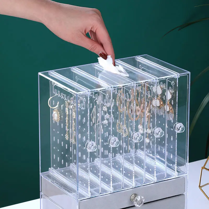 Органайзер для хранения ювелирных изделий шкатулка сережек подставка браслетов