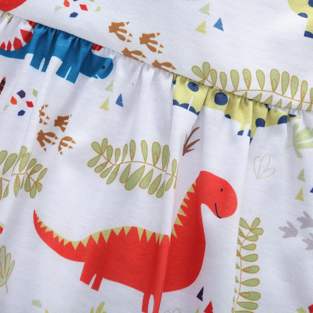 Платье с динозавром для маленьких девочек Летнее платье рисунком Костюмы | Мать и