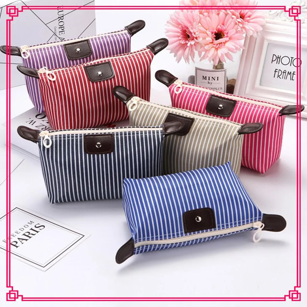 

Makeup Bag For Women Cosmetic Storage Bag Portable Toiletry Bags Female Beauty Case Cotton Floral Cosmetic Pouch
