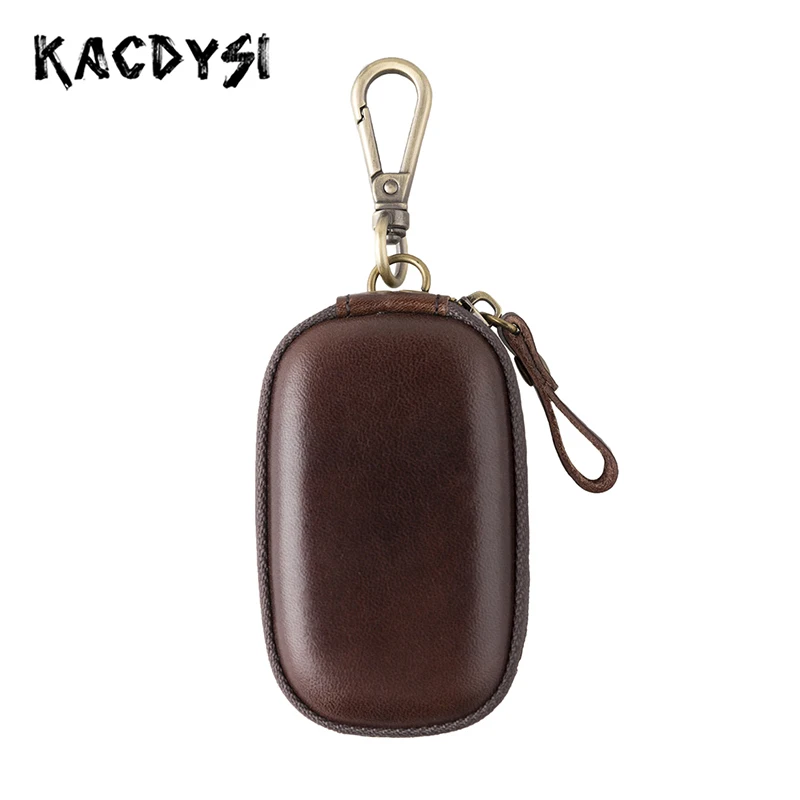 Мужской держатель для ключей Натуральная Воловья кожа унисекс автомобиля