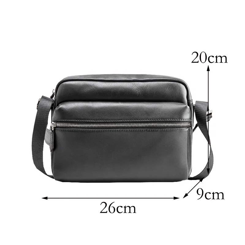 

Handmade leather shoulder bag, men's casual retro messenger bag, men's first layer leather messenger bag