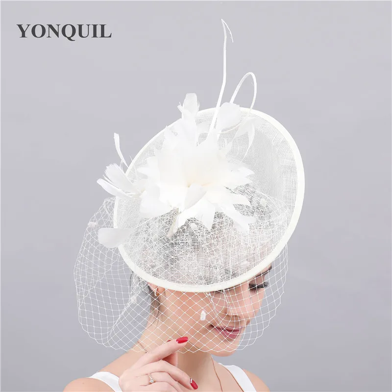 Gorgeous Bride Wedding Mesh Hat Fascinators Women Elegant Chic Headpiece Veilling Headwear For Marry Ladies Flower | Свадьбы и