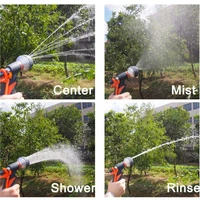 4pcsset watering gun garden adjustable nozzle hose de agua sprayerlawn multifunction garden high pressure pistola