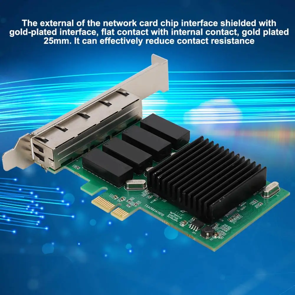 Сеть Интерфейс карты для Intel350 4 Порты и разъёмы 811 Gigabit PCIE 1X сети NIC настольный