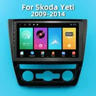 Автомагнитола для Skoda Yeti 2009-2014, 2 DIN, экран 10,1 дюйма, GPS, Wi-Fi, FM, BT, мультимедийный видеоплеер