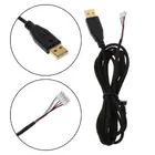 Позолоченный прочный нейлоновый плетеный кабель USB для мыши сменный провод для Razer Naga MoltenHex Naga Lava Edition Naga