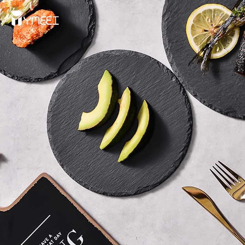 

Круглые каменные тарелки YMEEI