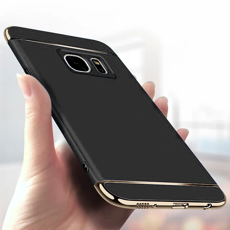Luxury Plating Phone Case For Samsung Galaxy S21 S20 Ultra S10 S9 S8 Plus S7 S6 Edge J4 J6 A5 A6 A7 A8 Plus 2018 PC Hard Cases