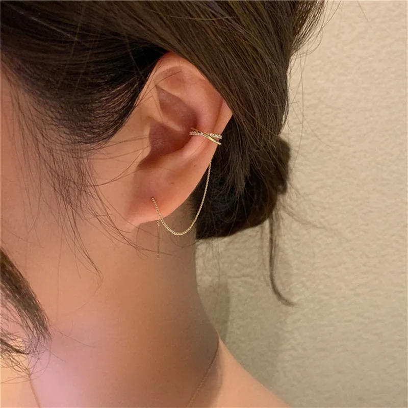 

EXN513 S925 Серебряные женские серьги-клипсы