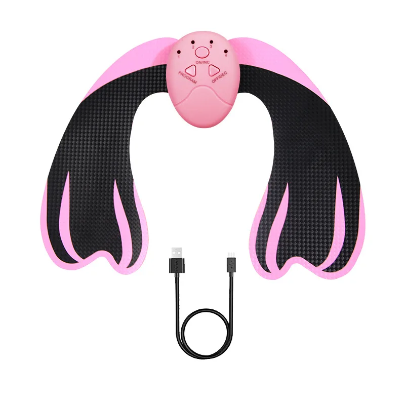 

Electric Buttocks Muscle Stimulator EMS Hip Trainer Abdominal ABS Stimulator Fitness Body Slimming Massager Include 3Pcs Gel Pad