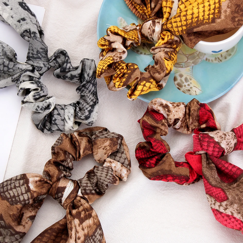 1P леопардовые резинки для волос эластичные держатель конского хвоста аксессуары