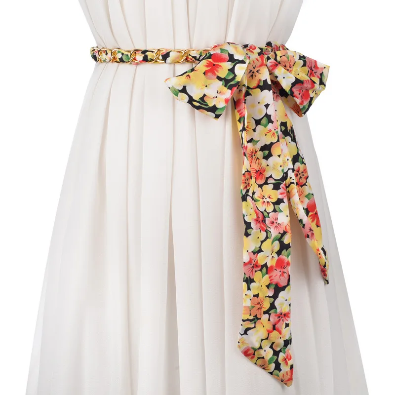 Женские ремни необычные шифоновые ленты с кокосовой шелухи пояс для платья Пояс