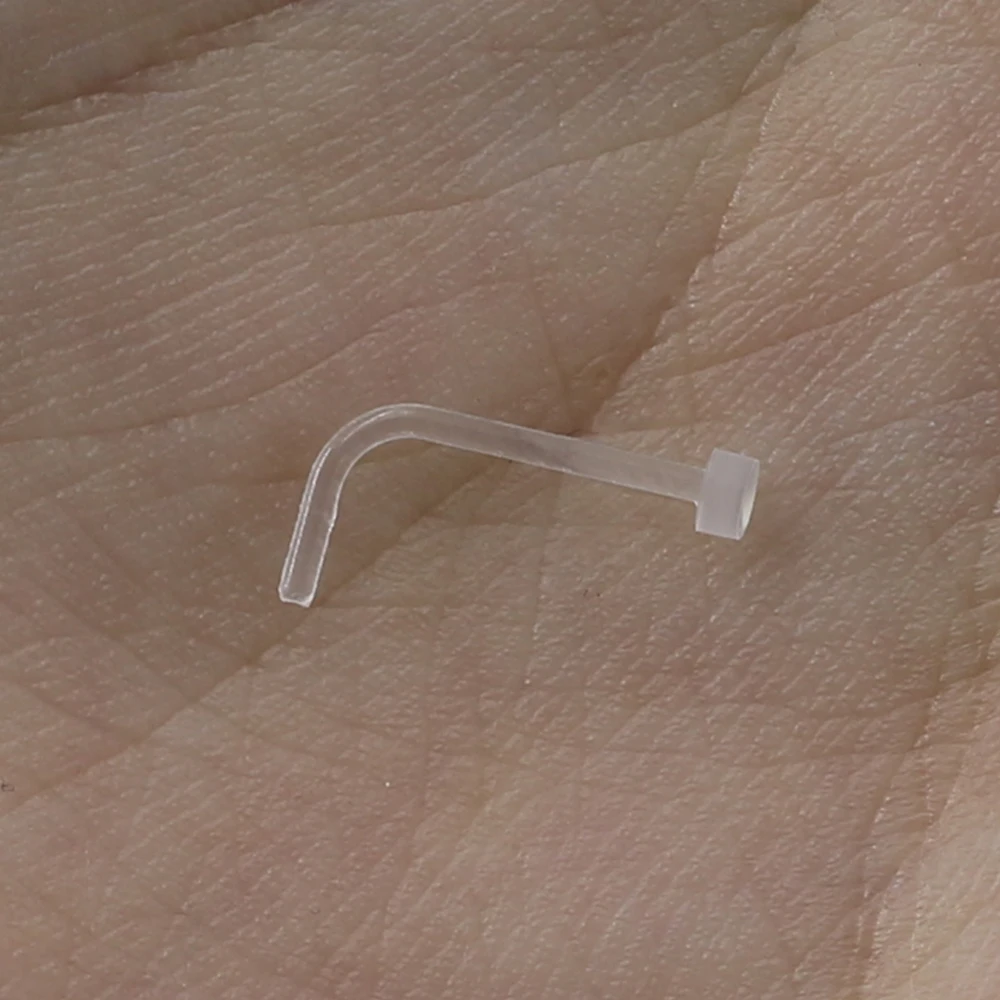 10 шт./партия гибкие невидимые шпильки для носа промышленные пирсинг кольца