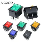 KCD4 перекидной переключатель ВКЛ-ВЫКЛ 2 Позиции 4 стежков на каждые 6 pins, электротехническое оборудование с светильник Мощность переключатель кепки 16A 250VAC 20A 125V