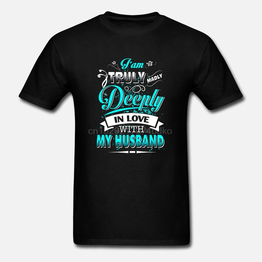 Мужская футболка с надписью I am True Madly Deeply in love to My Hand women|Мужские футболки| |