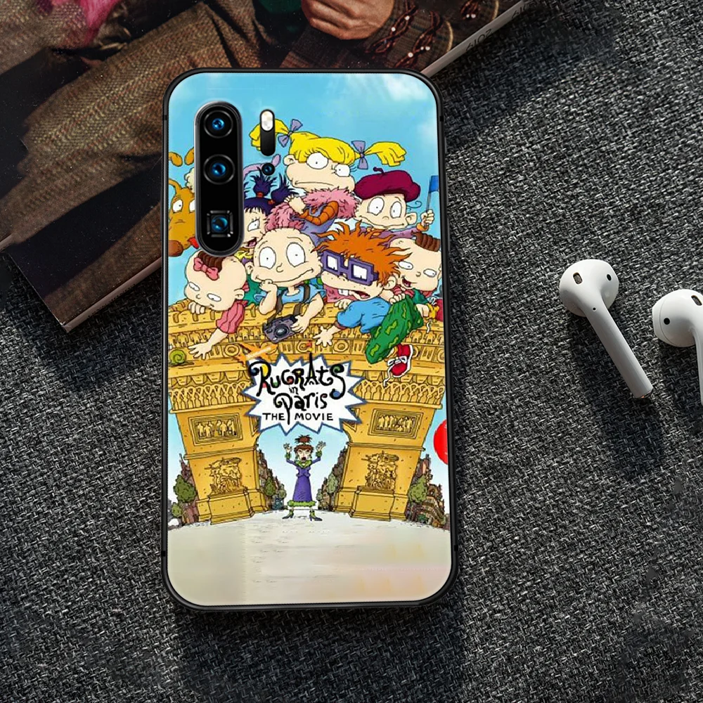 

cartoon Rugrat funny Phone Case Cover Hull For Huawei P8 P9 P10 P20 P30 P40 Lite Pro Plus smart Z 2019 black waterproof trend