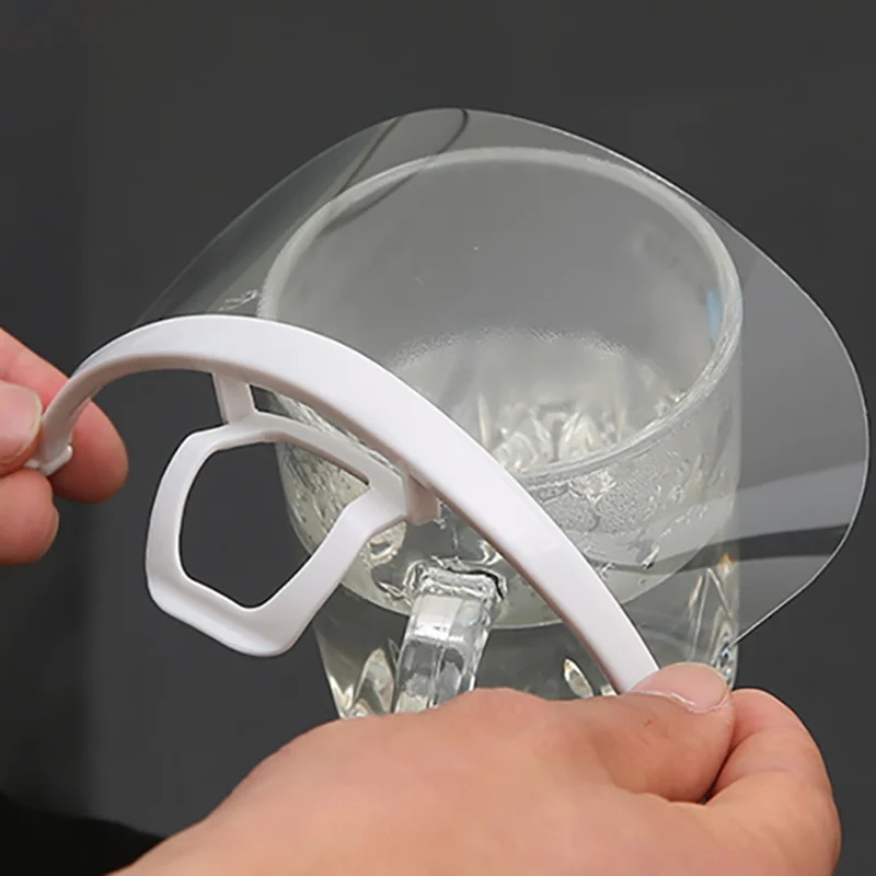 

10Pcs Reused Transparent Anti-fog Mascarillas Plastic Spittle Shield Mouth Cover Tattoo Makeup Supplies Health Care Accessories