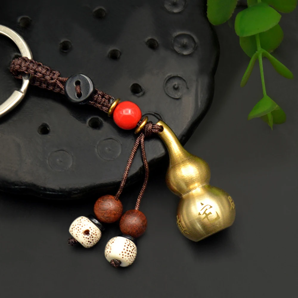 Медная тыква брелок подвеска съемный Кулон удачи винтажное украшение для дома