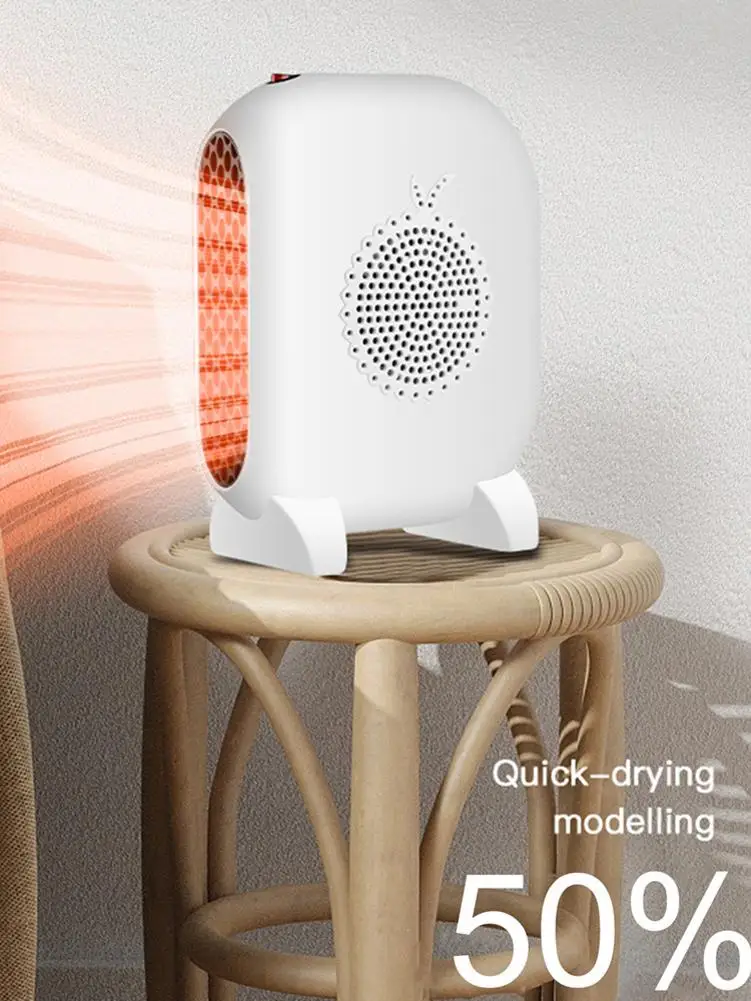 

800W Heating Fan Electric Heaters Household Dormitory Office Mini Electric Heater Desktop Heating Stove Radiator Warmer