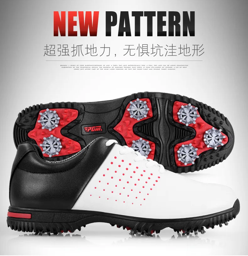 

New PGM golf shoes Waterproof breathable shoes microfiber leather shoes men's Golf slip Octopus spikes