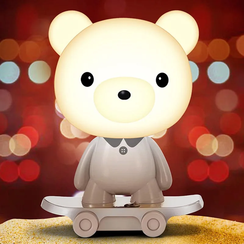 Современный мультяшный Ночной светильник с пандой для детей детская комната