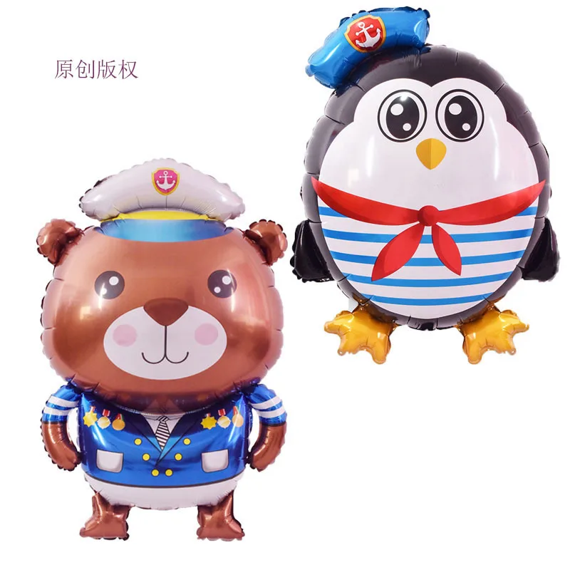 Морской корабль подводная лодка Гелиевый шар воздушные шары из фольги для