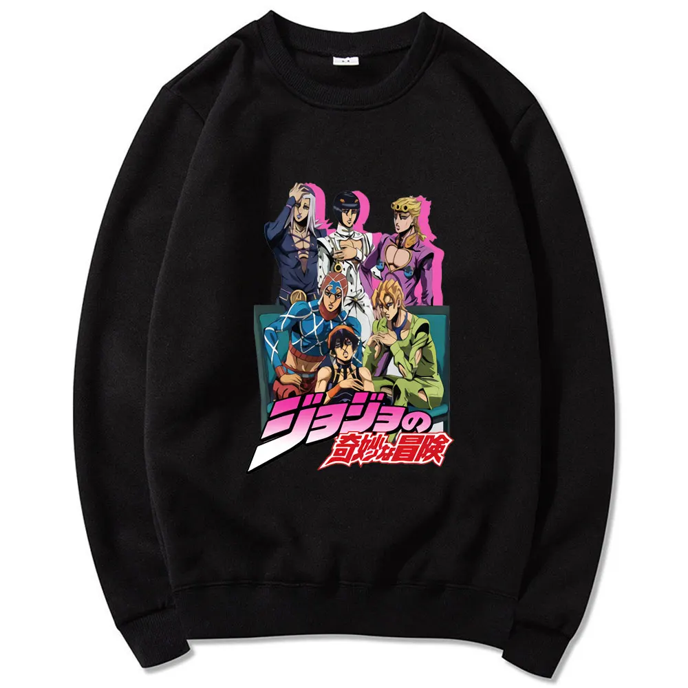 

90s Classic JoJo Bizarre Adventure Sweatshirt Men/women Harajuku Sweatshirts Hip Hop Tracksuit Anime Cartoons Vintage Pullover