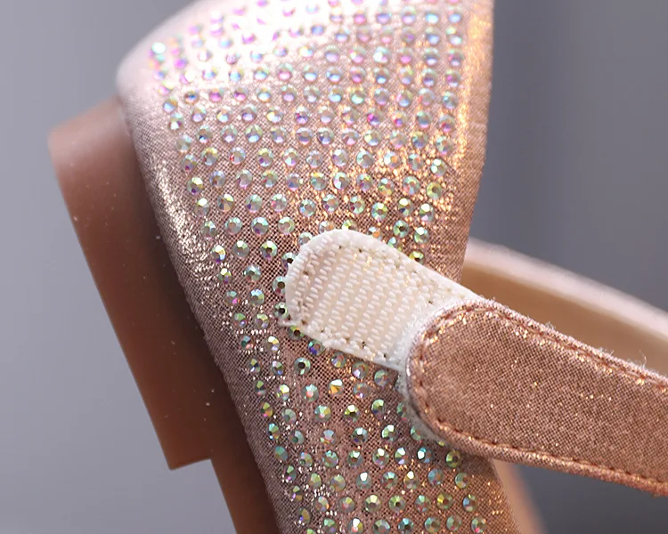

Autumn Girls Shoes Rhinestone Bow Princess Leather Shoes Baby Dance Shoes Children Shoes