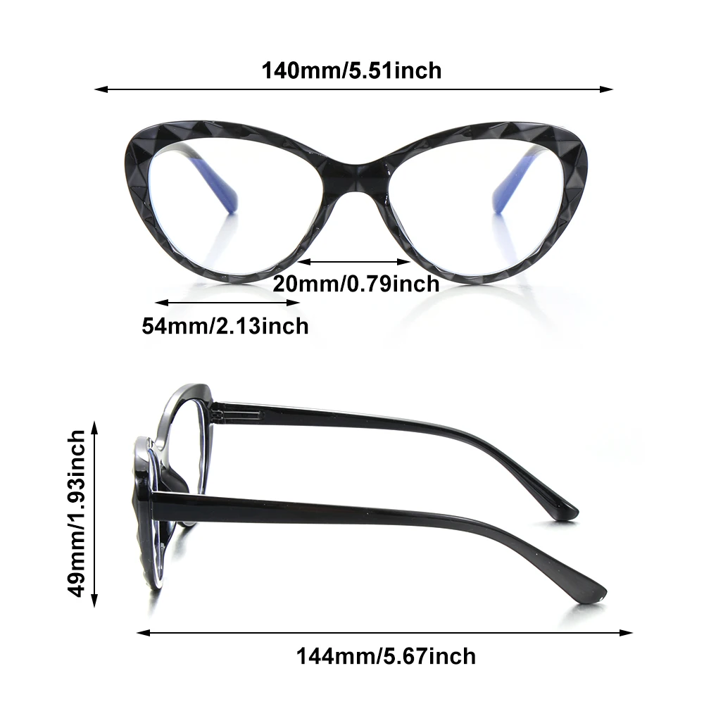 

Anti Blue Rays Eyeglasses Women Men Flexible Portable Optical Glasses Computer Glasses Fashion Vintage Cat Eye Eyeglasses
