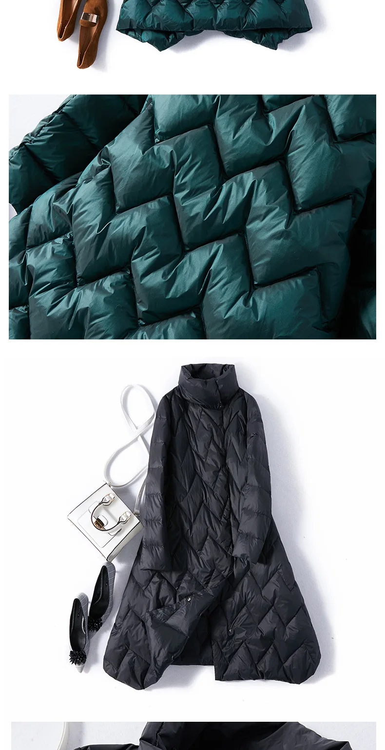 SEDUTMO Winter Ultra Light Duck Down Women Jackets Long Coat Thick Casual Autumn Puffer Jacket ED873