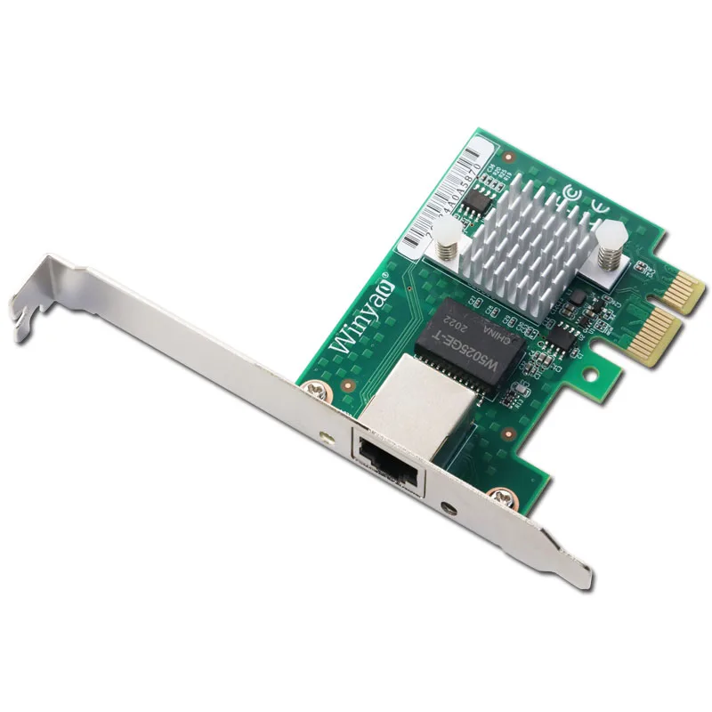 wyi225t1 pci e gigabit 2 5g network card desktop server i210 t1 free global shipping