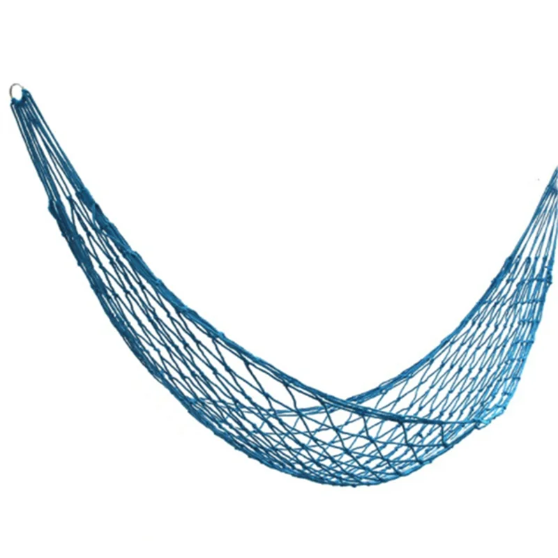 

Indoor Outdoor Cotton Rope Hammock Thick Cotton Thread Net Bed Net Pocket Single Hammock Adult Children Swing