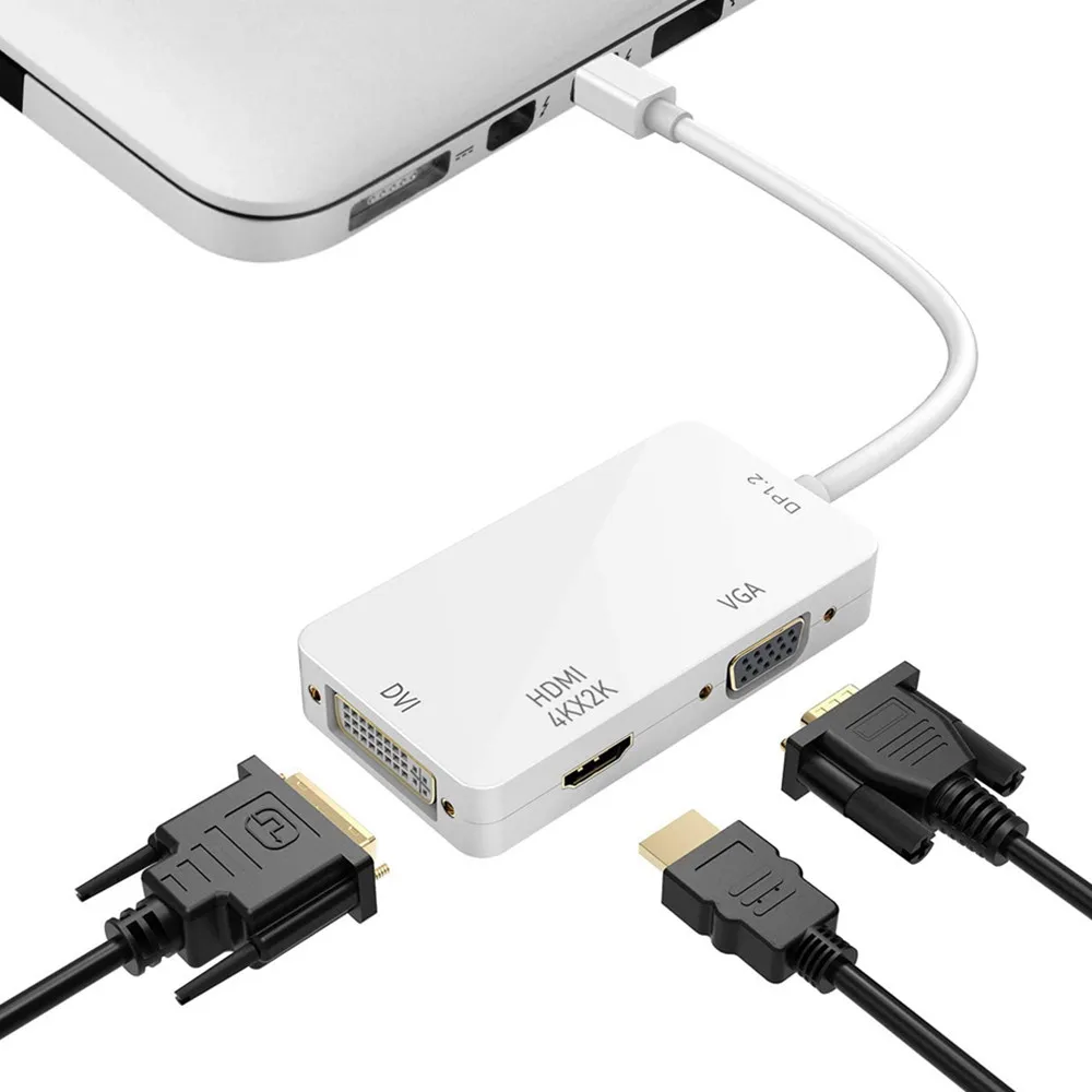 Thunderbolt 2 dock hub Mini Displayport to VGA HDMI-compatible 4K Dvi Adapter converter for macbook Mac book pro Surface | Электроника