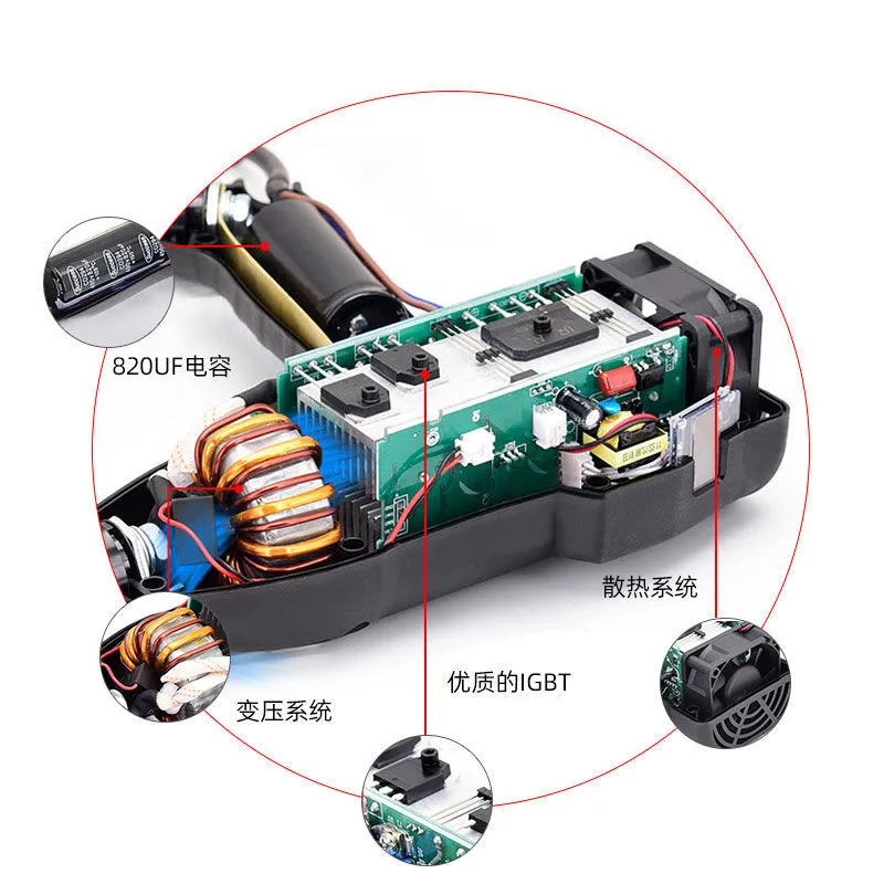220V3000W Handheld Intelligent Electric Welding Machine Automatic Portable Full Copper Core Dual Purpose | Инструменты