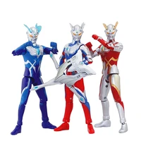 2021 sell like hot 17cm ultraman zero luna miracle strong corona ginga weapons monster action figures model movable joints toys