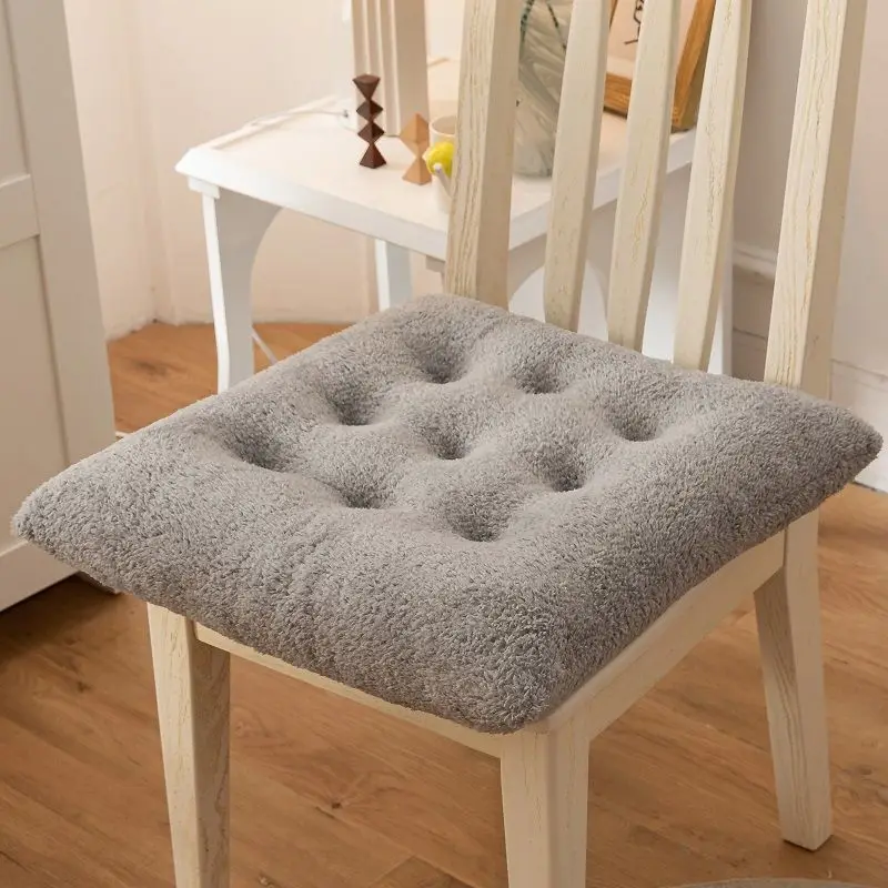 

Pastoral Style Dining Chair Cushion Winter Thicken Student Stool Seat Mat Home Decor Tatami Sit Pad Soft Square Chair Cushions
