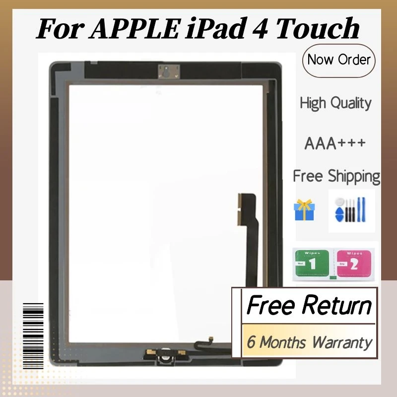 100% протестированный сенсорный экран для iPad 4 iPad4 A1458 A1459 A1460 ЖК-дигитайзер