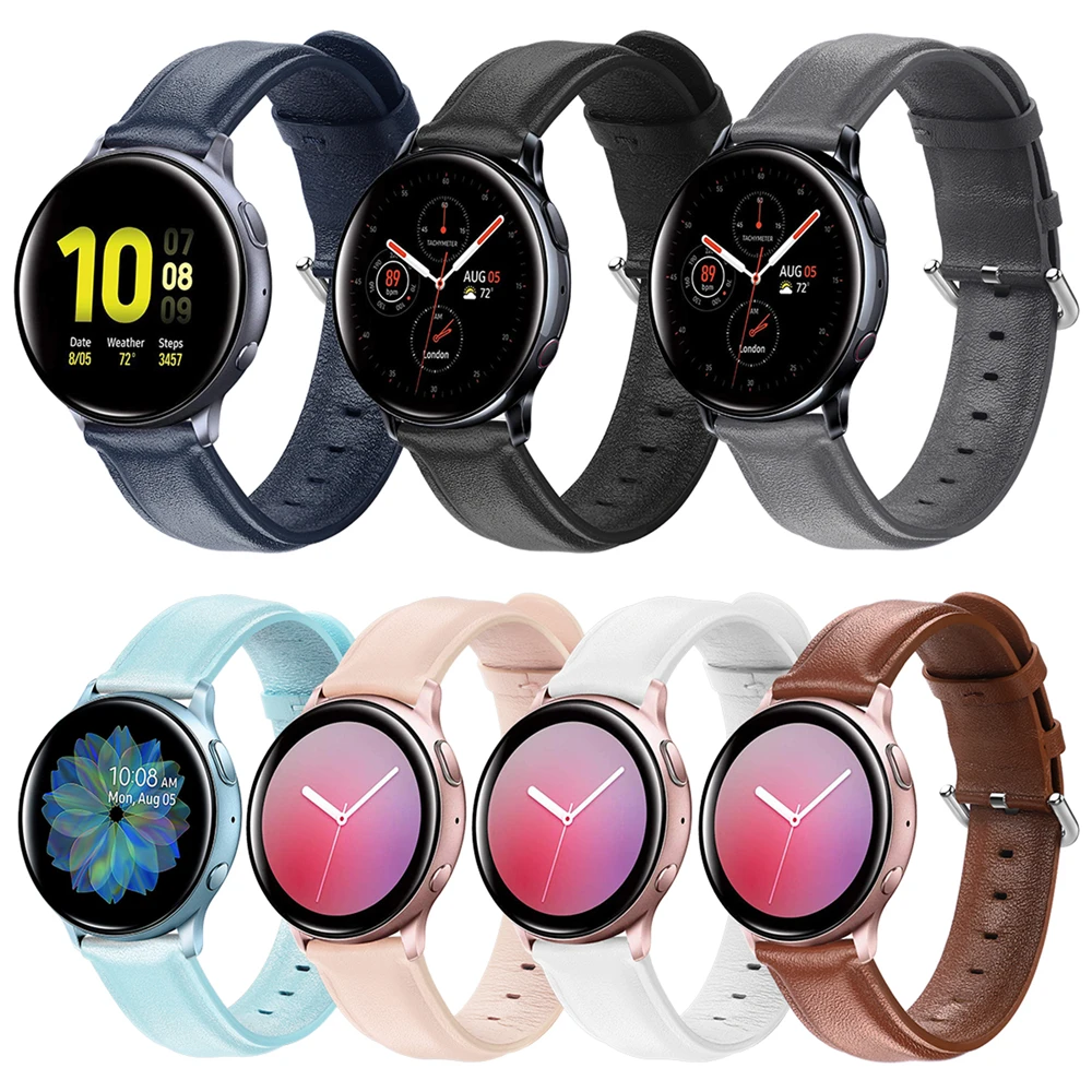 

Сменный кожаный ремешок для часов на запястье для Samsung Galaxy Active 2 SM-R830/SM-R820, спортивный браслет для умных часов