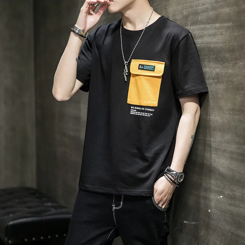 

Футболка мужская оверсайз Спортивная, уличная одежда в стиле хип-хоп, Повседневная модная дизайнерская рубашка, Свитшот EC50TX