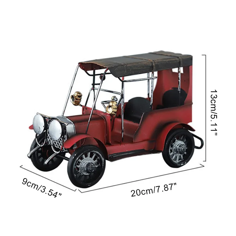 

Metal Car Model Retro Car Figurine For Home Decoration Vintage Classic Car Ornament Automobile Model Vehicle Kids Toy Gift