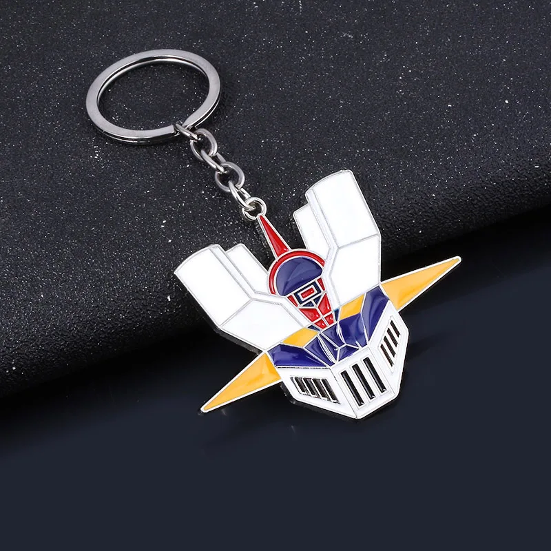 Anime Mazinger Z UFO Robot Grendizer Keychain Portrait Multicolor Mask Metal Keyring Men Boy Fans Accessories Gift Jewelry | Украшения и